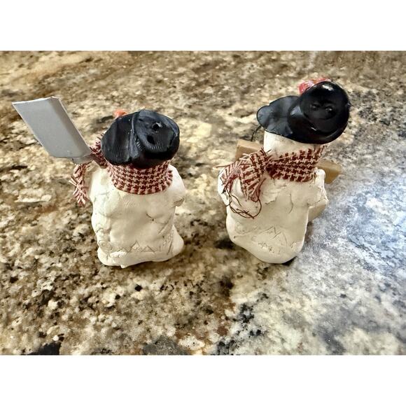 Snowman Will Melt Your Heart & Shovel Snowman Christmas Decoration Figures,1998 - Picture 5 of 9